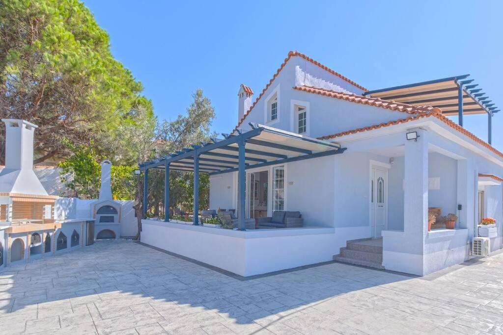 Lefkathia Beach Villa - Gated Beach-Front Private Villa At Lefkathia Beach, Chios! Volissos Экстерьер фото